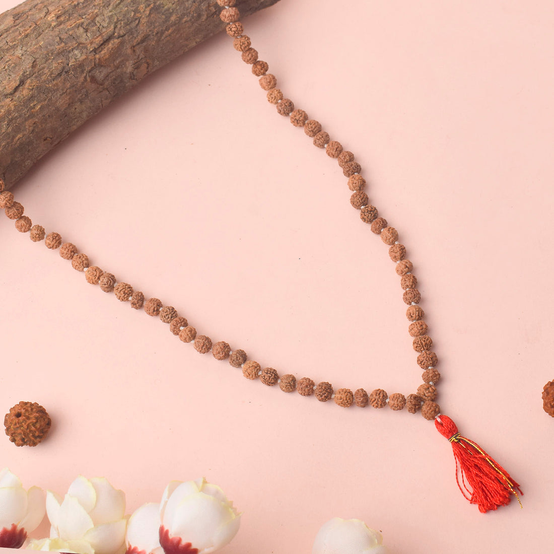 5 Mukhi Rudraksha Mala 5-6mm for Daily Jaap
