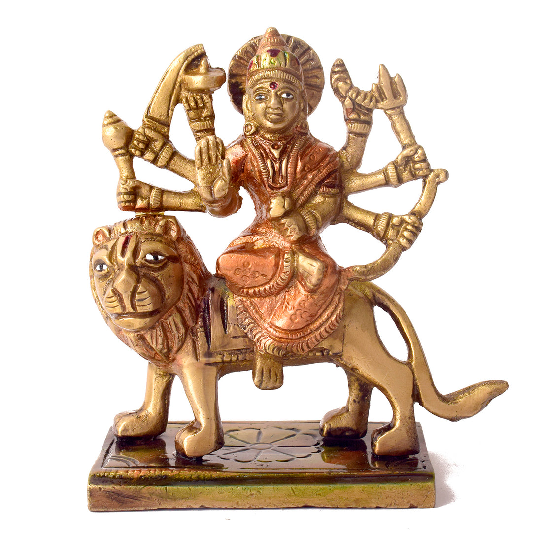 4.1 Inch Exquisite Brass Durga Maa Idol