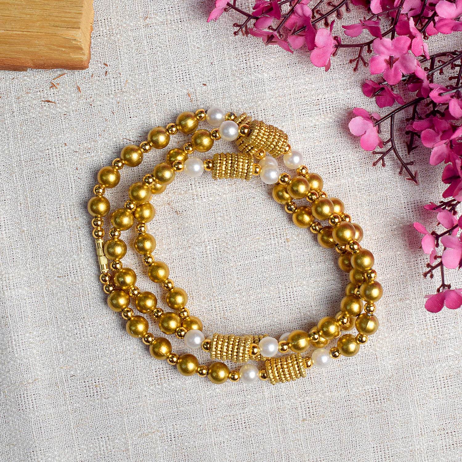 Ethnic Serenity: Handcrafted Beads Mala – - Main Image