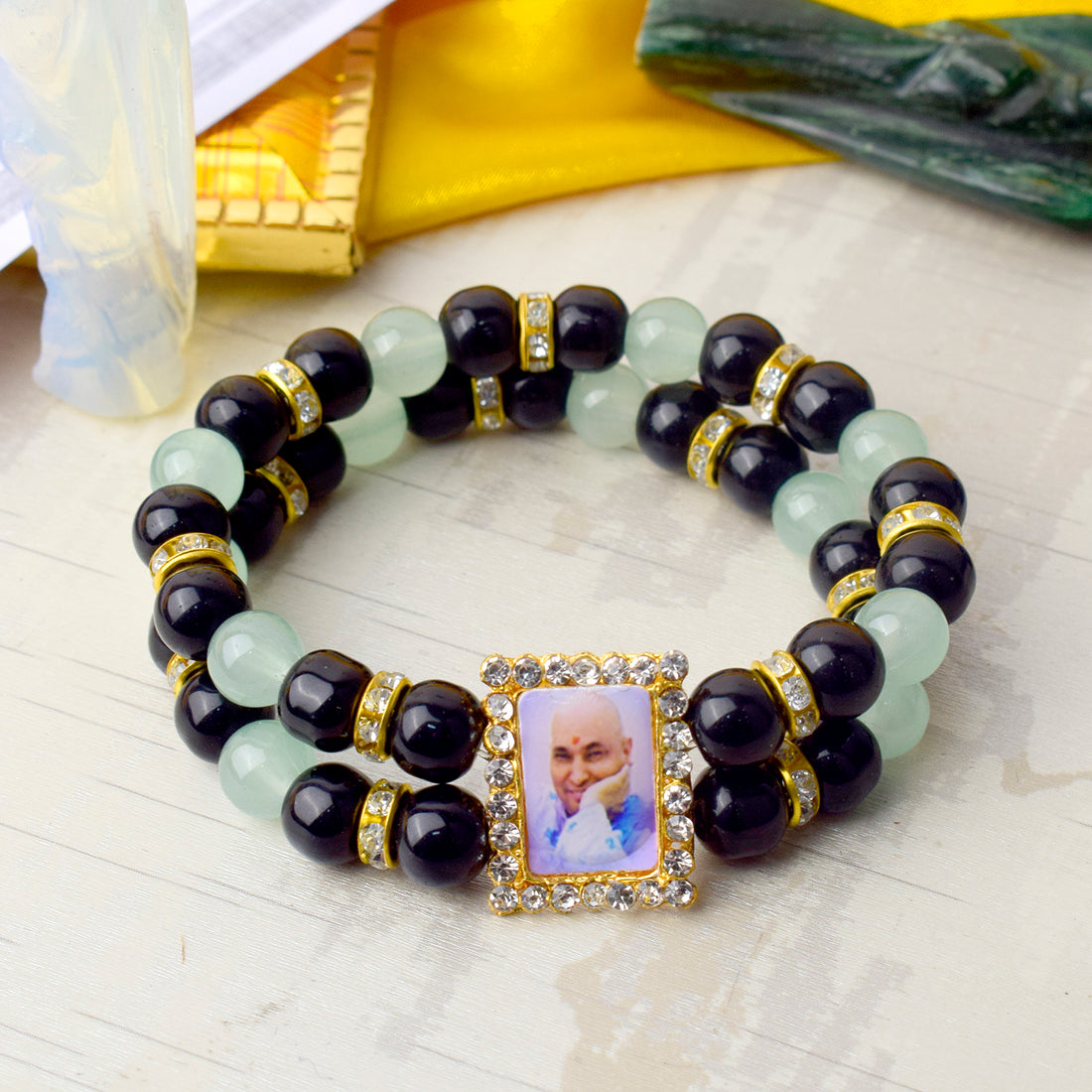 Charmed Life Bracelets Black & Green Gruu Ji Bracelets