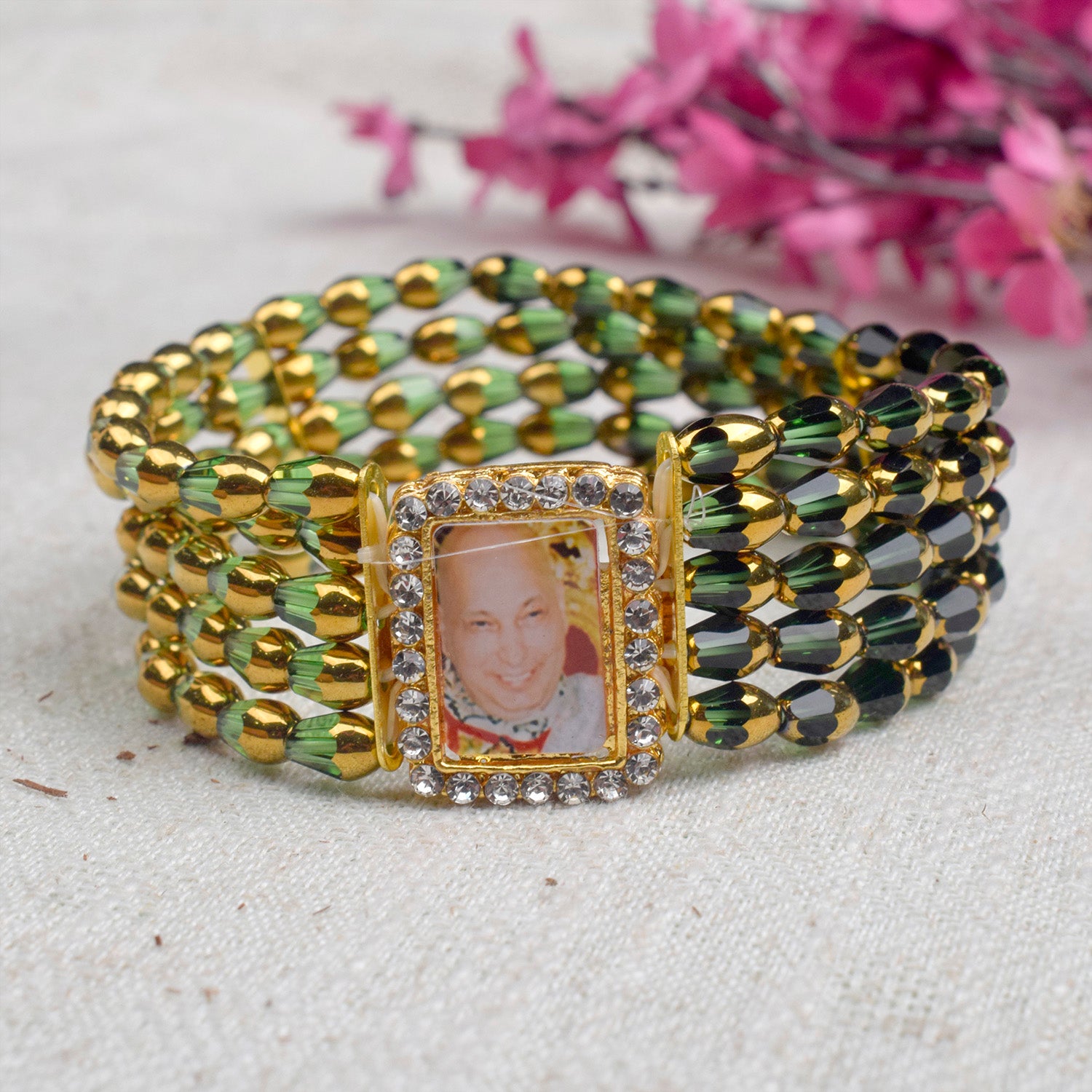 Elegant Guru Ji Beads Bracelet for Healing, Good Vibes, and Spiritual Strength