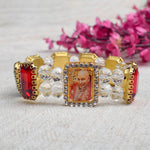 Crystal Elegance: Jai Guruji Handmade Bracelet