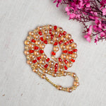 Radiant Elegance Golden Pearl Beads Mala Necklace