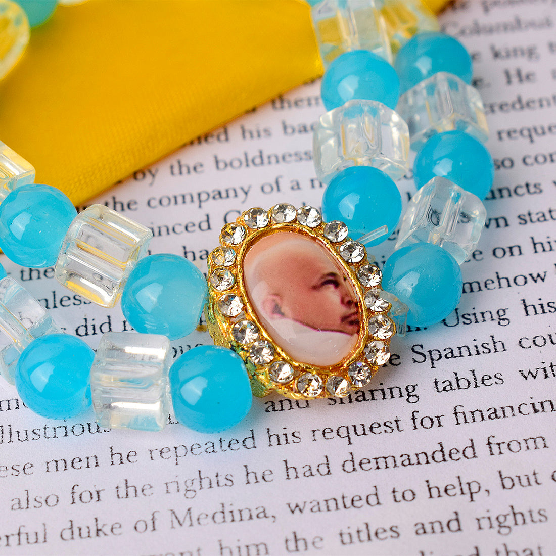 Bliss Sea Blue and White Guru Ji Bracelets