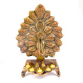 Satvik Stores Presents Stylish Peacock Panch Diya.&nbsp;Any festive occasion will be made wonderfully auspicious by the grace and beauty of the Peacock Brass Handcrafted Hanging Diya. Given that it was made by hand, the piece's abnormalities and flaws only serve to enhance Diya's allure and charisma. 