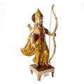 Enhance your décor with this Exquisite Brass Ram Statue, showcasing Lord Ram in a striking pose with a vibrant bow. Intricately crafted and adorned with colorful detailing, this statue embodies grace, strength, and devotion.