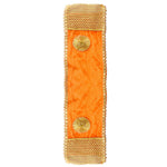 Premium Designer Orange Velvet Ganpati Idol Patka