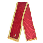 Designer Velvet Maroon Ganpati Idol Patka - 32 Inch