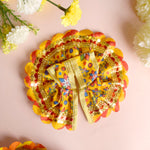 Cheerful Printed Laddu Gopal Dress with Colorful Floral Design