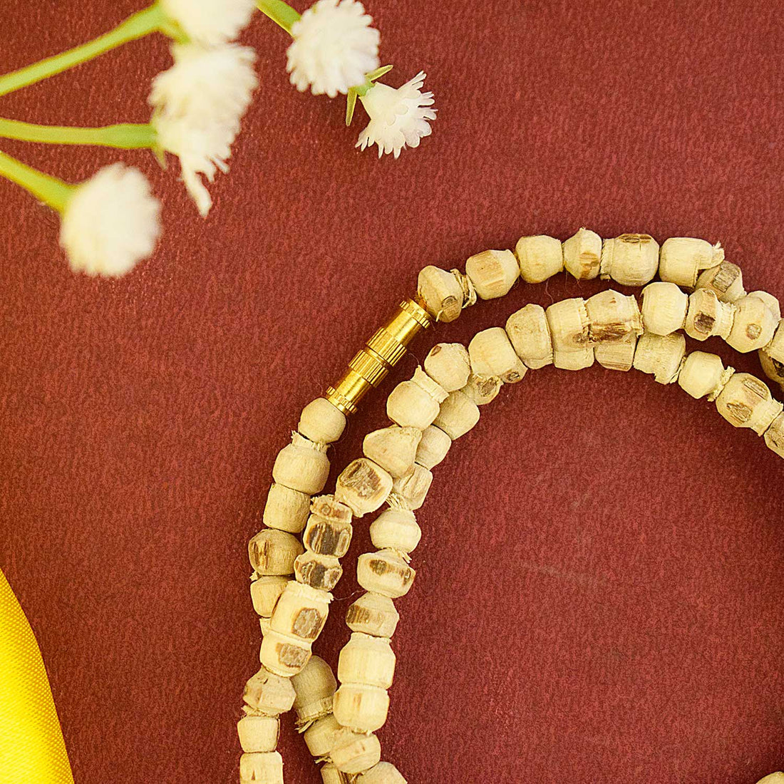 100% Original Tulsi Kanthi Mala With Shri Radha Wooden Locket