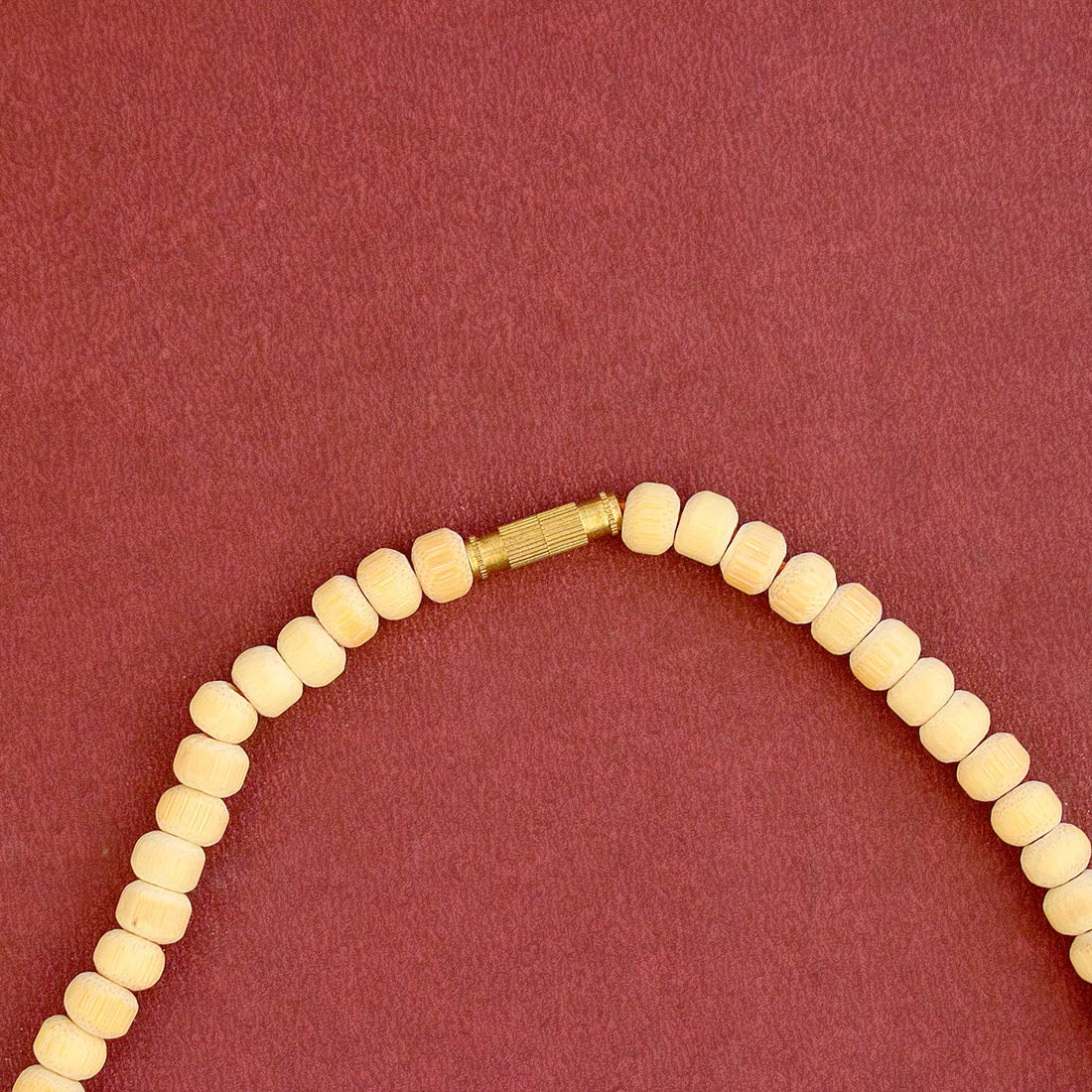 100% Original Tulsi Stems Beads with Wooden Radha Locket