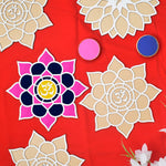 8-Inch Rangoli Stencils: DIY Decor for Navratri, Pongal, Pooja Mandir