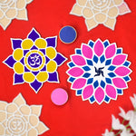 8-Inch Rangoli Stencils: DIY Decor for Navratri, Pongal, Pooja Mandir