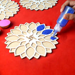 8-Inch Rangoli Stencils: DIY Decor for Navratri, Pongal, Pooja Mandir