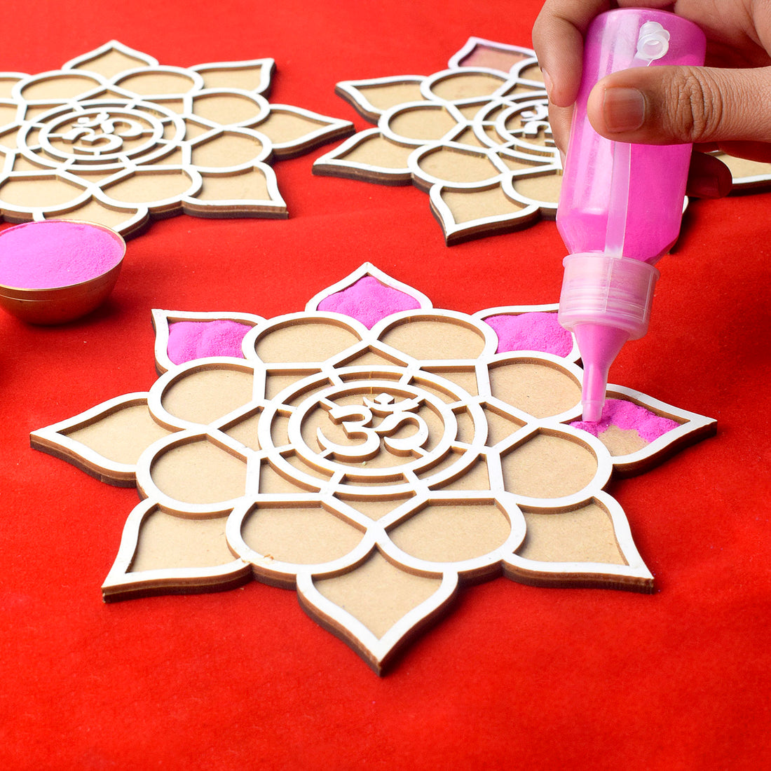 8-Inch Rangoli Stencils: DIY Decor for Navratri, Pongal, Pooja Mandir
