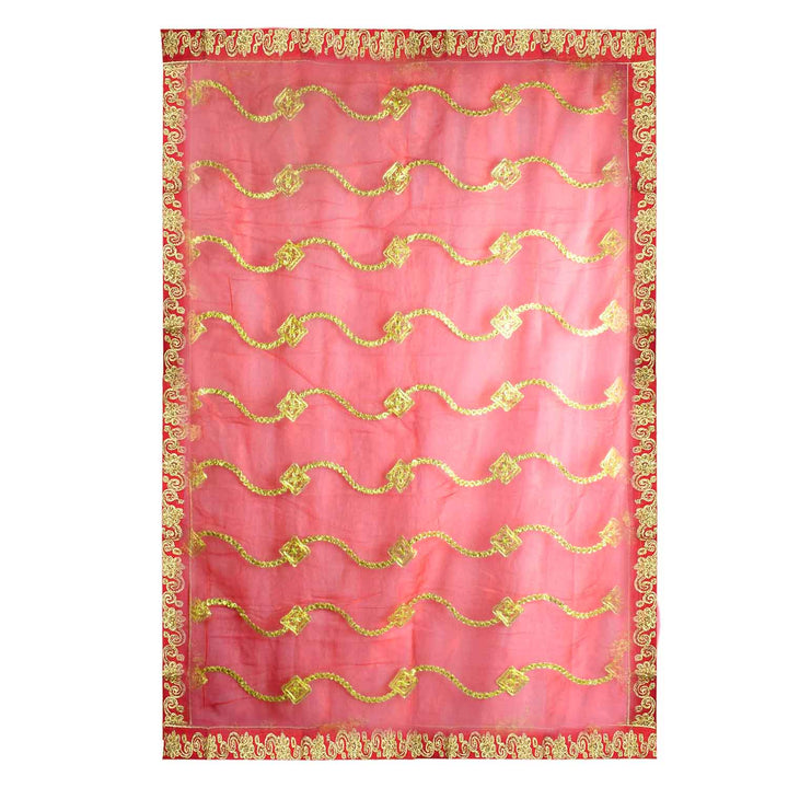 Add a divine touch to your spiritual rituals with this beautiful Mata Ki Chunri, featuring intricate golden embroidery. Measuring 214 cm (84 inches) in length and 102 cm (40 inches) in height, this Chunri is perfect for Navratri, Durga Puja, temple decor, and religious ceremonies. The premium fabric and elegant golden patterns enhance the grace of your puja setup.

🛍️ Explore authentic Mata Ki Chunris, Devi Chunaris, and spiritual accessories at Satvik Store for all your devotional needs. 🌸🙏