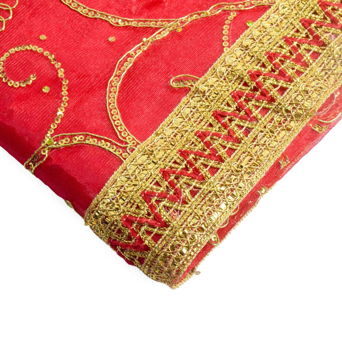Enhance your devotional rituals with this Mata Ki Chunri, beautifully adorned with golden embroidery and decorative patterns. Measuring 192 cm (75.5 inches) in length and 106 cm (41.7 inches) in height, it is perfect for Devi puja, Navratri, and temple decoration. The elegant fabric symbolizes purity and reverence, making it an ideal offering for your prayer ceremonies.

🛍️ Shop now at Satvik Store for premium spiritual and religious products. 🌸🙏