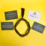 Golden Obsidian Hakik Mala (108 Beads)