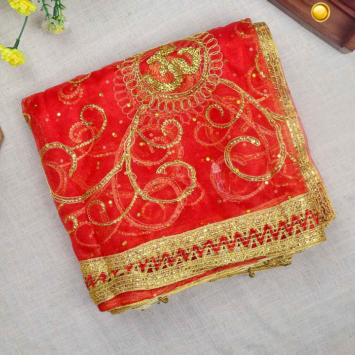 Enhance your devotional rituals with this Mata Ki Chunri, beautifully adorned with golden embroidery and decorative patterns. Measuring 192 cm (75.5 inches) in length and 106 cm (41.7 inches) in height, it is perfect for Devi puja, Navratri, and temple decoration. The elegant fabric symbolizes purity and reverence, making it an ideal offering for your prayer ceremonies.

🛍️ Shop now at Satvik Store for premium spiritual and religious products. 🌸🙏