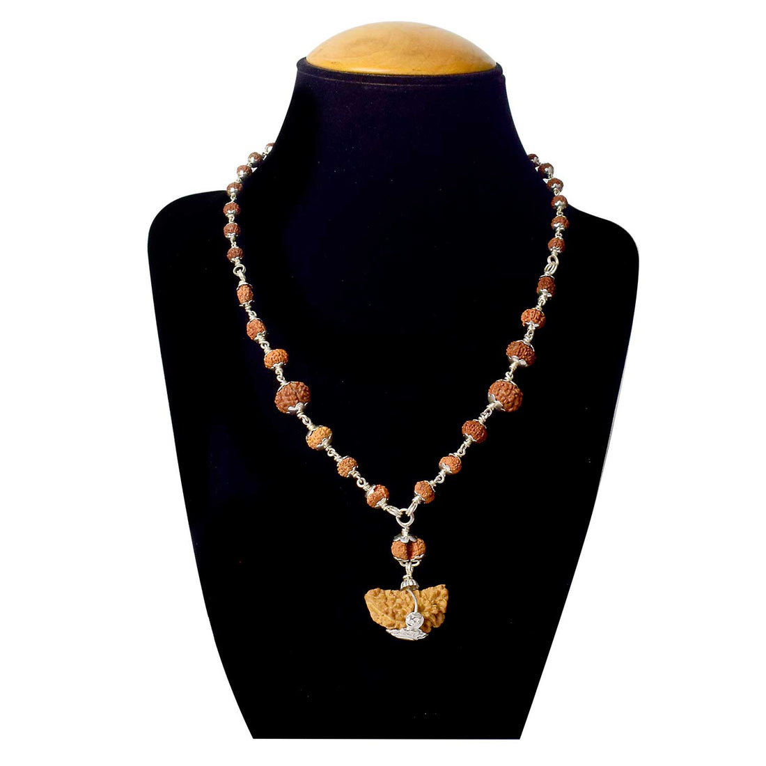 Certified 1 to 14 Mukhi Siddh Rudraksha Mala with Silver Capping (Indonesia)