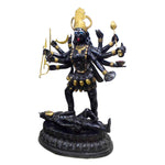 43 Inch Large Brass Goddess Kali Statue Standing on Shiva