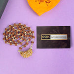 1 Mukhi Rudraksha Mala With Silver Capping Certified & Authentic