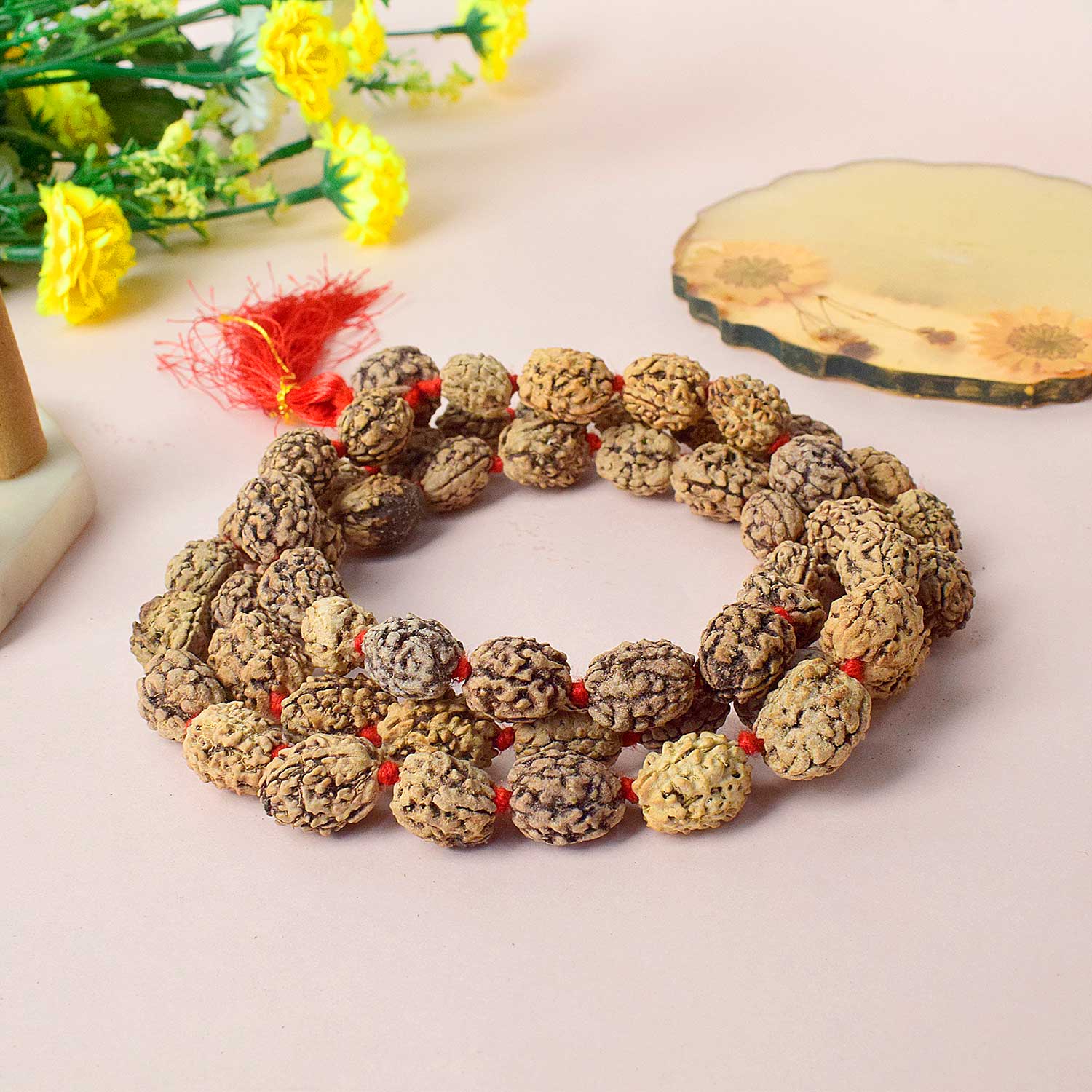 100% genuine Rudraksha beads mala certified for spiritual use