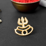 Trishul With Tripund Tilak Stamp Deity Ornament