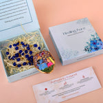 Hand Painted Agate Radha Krishna Necklace