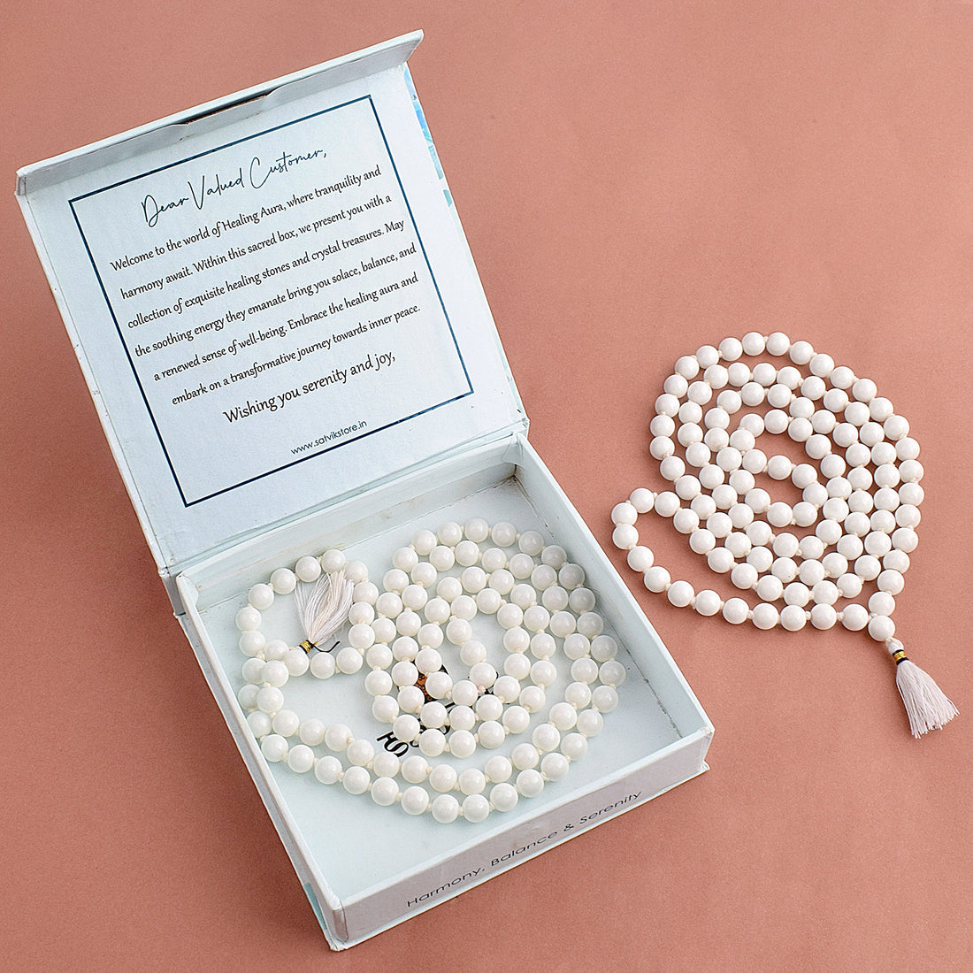 Hakik Jap Mala (White)