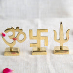Brass OM Sculpture for Car Dashboard