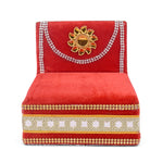 Divine Embrace: Laddu Gopal's Enchanting Velvet Sleeping Bed Small