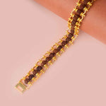 Gold Plated Rudraksha Bracelet with Premium IGP Coating (Combo)