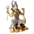 Large Brass Idol of 18.5 Inch Handcrafted Brass Statue of Lord Shiva. Bring divine energy and serenity into your space with this stunning 18.5-inch Brass Statue of Lord Shiva. Expertly crafted from high-quality brass, this statue beautifully depicts Lord Shiva in a powerful yet peaceful stance, symbolizing both strength and tranquility.