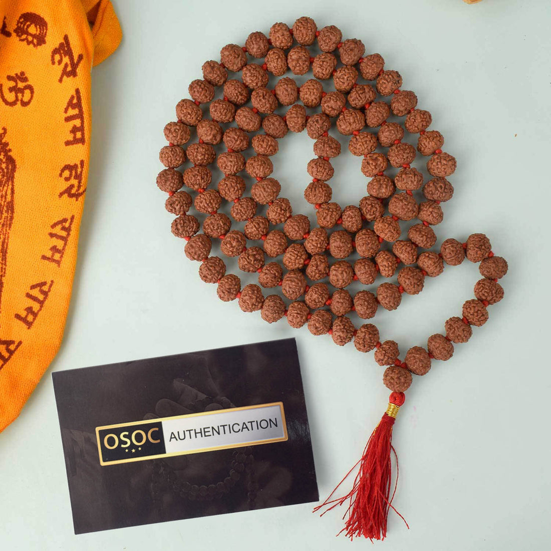 7 Mukhi Pathariya Rudraksha Mala 11-12 mm