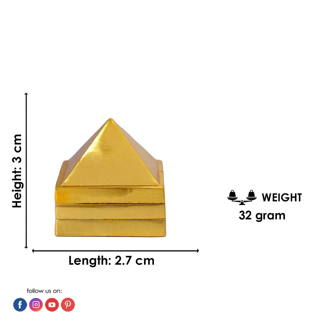 1 Inch Vastu Pyramid Yantra