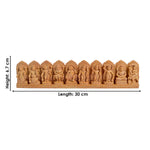 Sacred Dasavatharam Wooden Panel – Vishnu’s 10 Avatars Wall Art