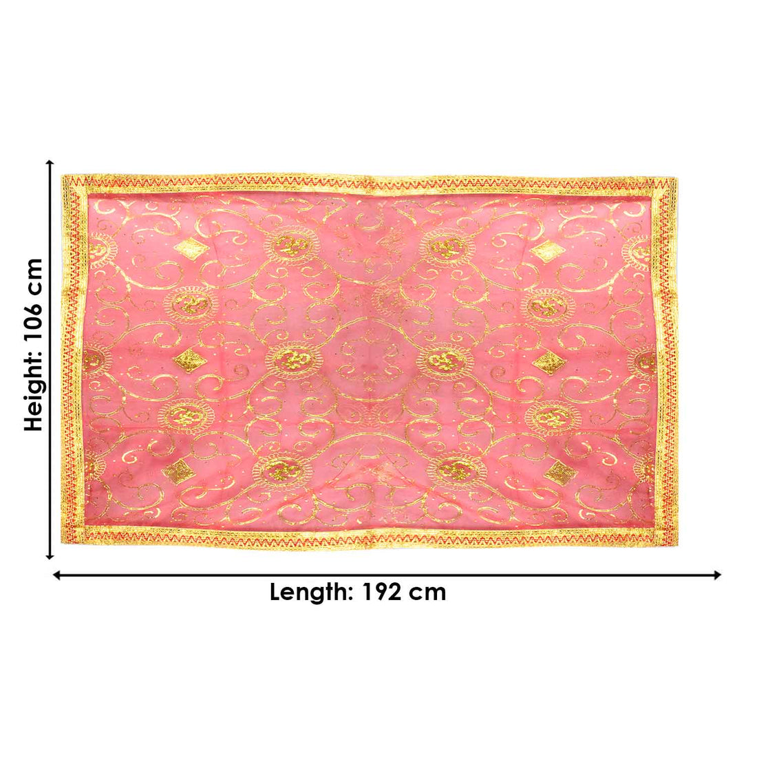 Enhance your devotional rituals with this Mata Ki Chunri, beautifully adorned with golden embroidery and decorative patterns. Measuring 192 cm (75.5 inches) in length and 106 cm (41.7 inches) in height, it is perfect for Devi puja, Navratri, and temple decoration. The elegant fabric symbolizes purity and reverence, making it an ideal offering for your prayer ceremonies.

🛍️ Shop now at Satvik Store for premium spiritual and religious products. 🌸🙏