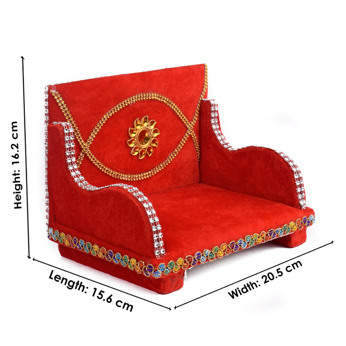 Luxurious Laddu Gopal's Velvet Singhasan