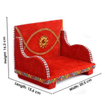 Luxurious Laddu Gopal's Velvet Singhasan