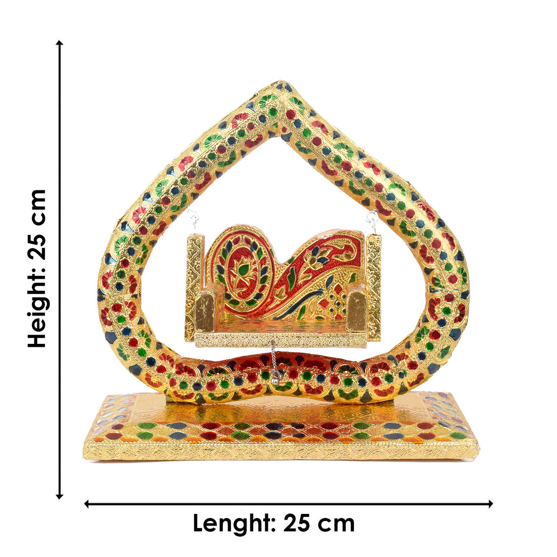 Exquisite Meenakari Designed Jhula – Divine Swing for Laddu Gopal