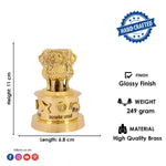 4 Inch Brass Ashoka Pillar Showpiece National symbol showpiece