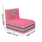 Divine Embrace: Laddu Gopal's Enchanting Velvet Sleeping Bed Small