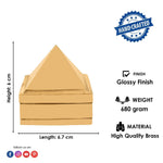 3*3 Inch Brass Pyramid for Vastu & Healing