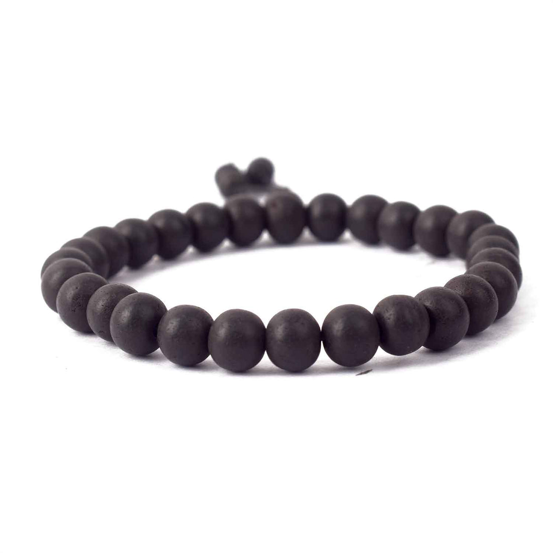 8mm Govt. Certified Karungali Bracelet with Matt Finish