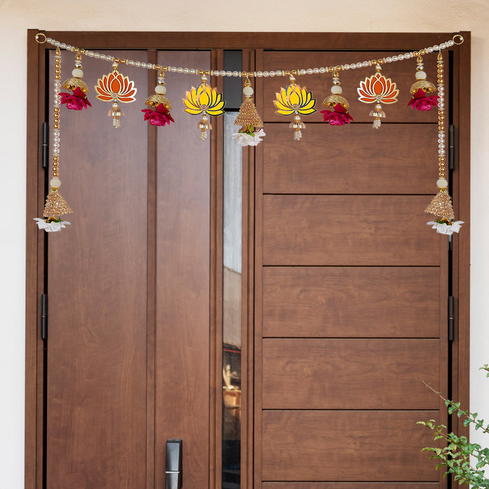 Elegant Lotus Toran | India’s Largest Pooja Accessories Brand – www.satvikstore.in
