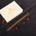 Elegant Rudraksha Bracelet Gold Plated Premium IGP Coating