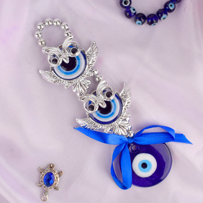 Evil Eye 2 Tier Owl Wall Hanging | India’s Largest Pooja Accessories Brand – www.satvikstore.in
