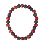 Govt. Certified 8mm Red Sandalwood and Karungali Bracelet
