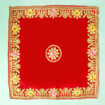 Flower Designer Velvet Aasan | India’s Largest Pooja Accessories Brand - www.satvikstore.in
